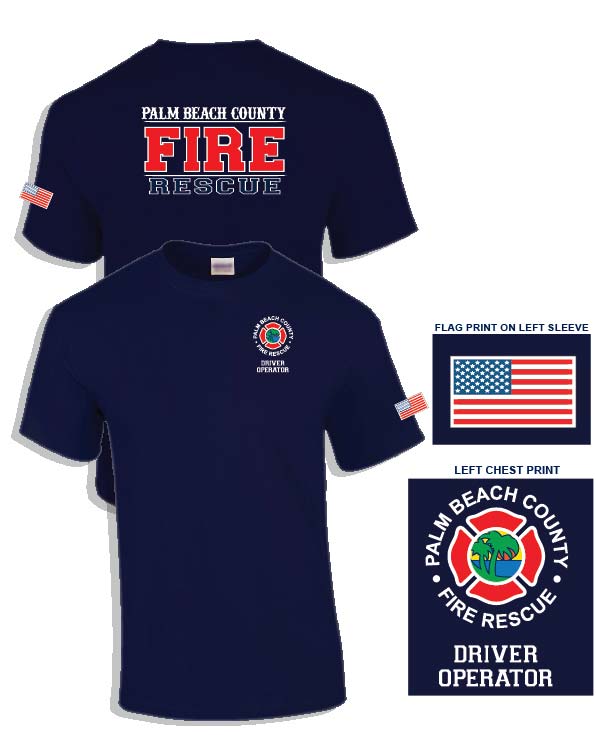 (DRIVER OPERATOR) Gildan DryBlend® T-Shirt, Navy